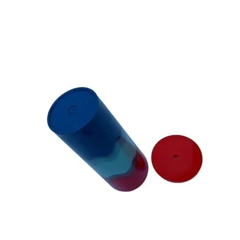 Starbucks Cold Cup Tumbler Red Blue Wave Ombre Venti 24 oz Summer 2021 Imperfect